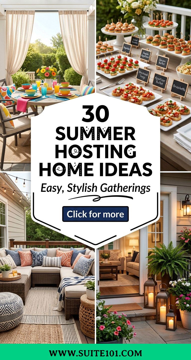 30 Summer Hosting Home Ideas for Easy Stylish Gatherings - 30 Summer Hosting Home Ideas for Easy, Stylish Gatherings