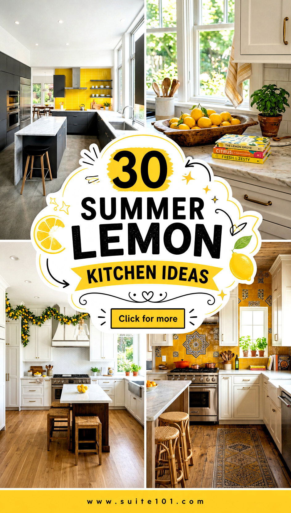 30 Summer Lemon Kitchen Ideas for a Sunny Zesty Refresh - 30 Summer Lemon Kitchen Ideas for a Sunny, Zesty Refresh