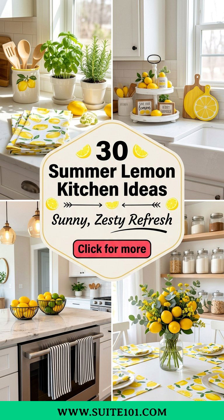 30 Summer Lemon Kitchen Ideas for a Sunny Zesty Refresh - 30 Summer Lemon Kitchen Ideas for a Sunny, Zesty Refresh