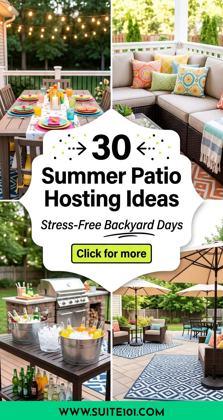 30 Summer Patio Hosting Ideas for Stress-Free Backyard Days - 30 Summer Patio Hosting Ideas for Stress-Free Backyard Days