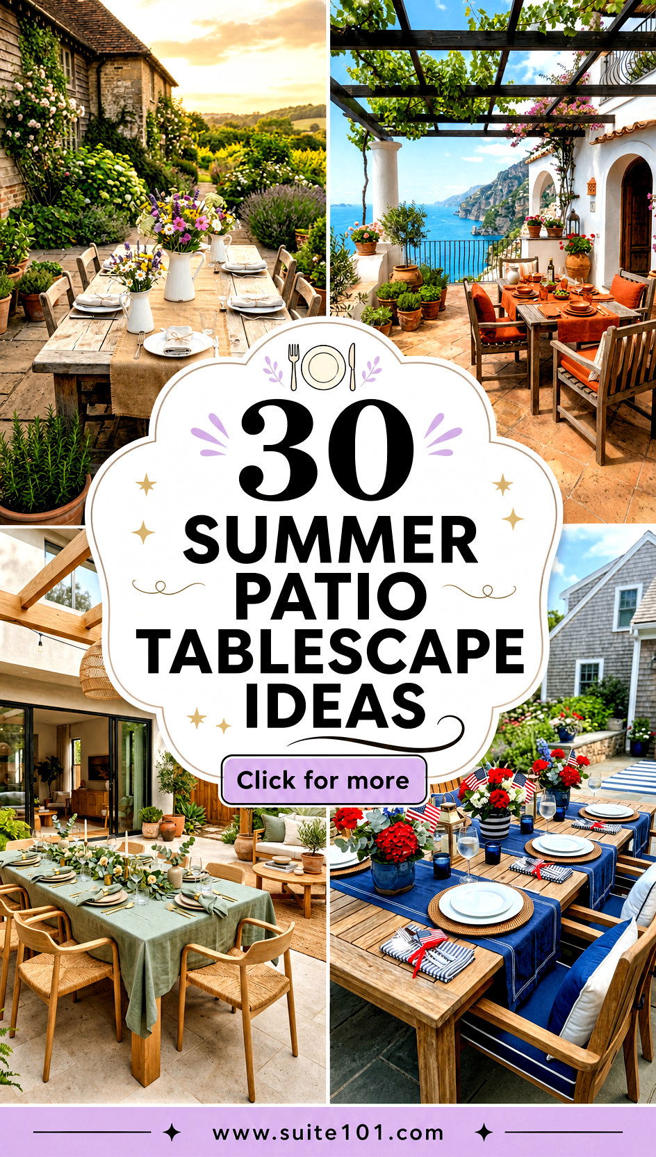 30 Summer Patio Tablescape Ideas for Gorgeous Dinners Every Time - 30 Summer Patio Tablescape Ideas for Gorgeous Dinners Every Time