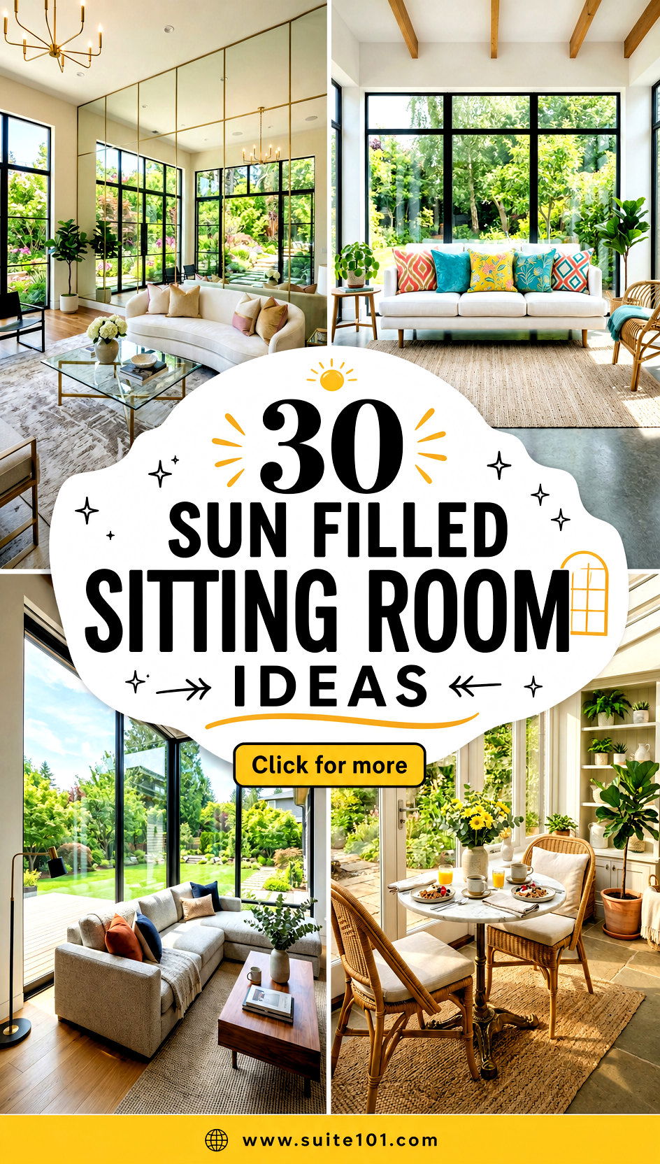 30 Sun Filled Sitting Room Ideas for a Cozy Bright Retreat - 30 Sun Filled Sitting Room Ideas for a Cozy, Bright Retreat