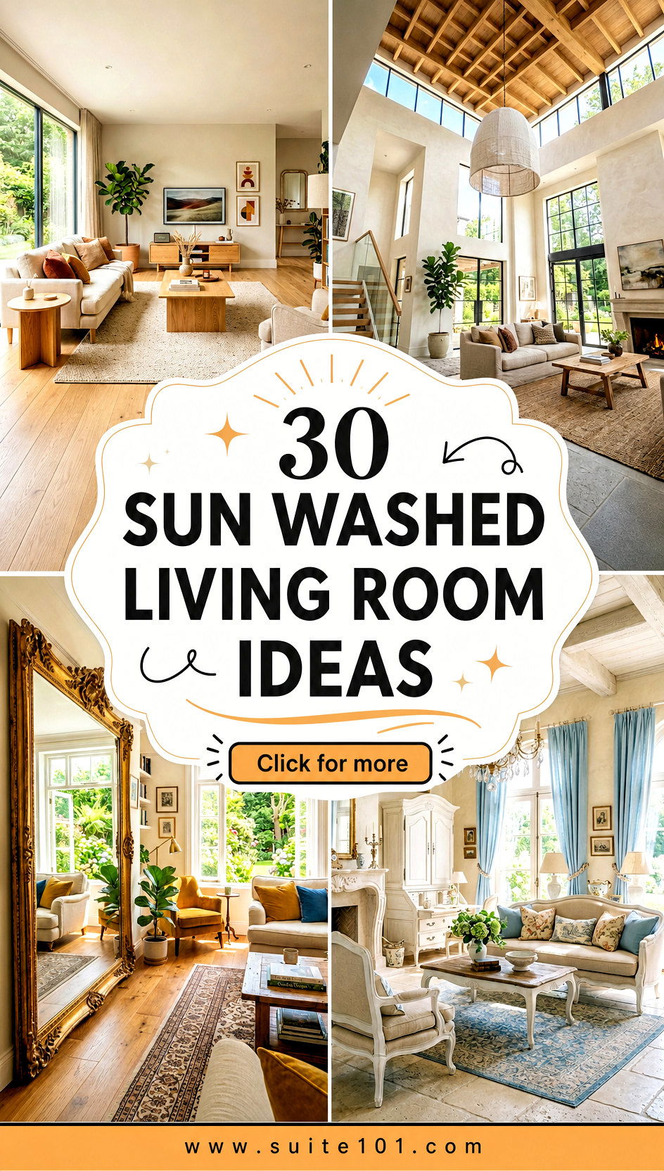 30 Sun Washed Living Room Ideas for a Light Breezy Look - 30 Sun Washed Living Room Ideas for a Light, Breezy Look