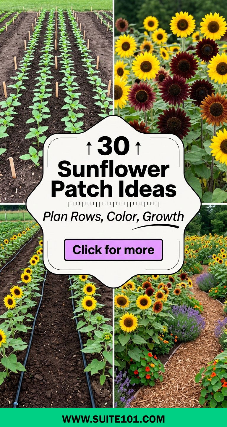 30 Sunflower Patch Ideas to Plan Rows Color and Big Growth - 30 Sunflower Patch Ideas to Plan Rows, Color, and Big Growth