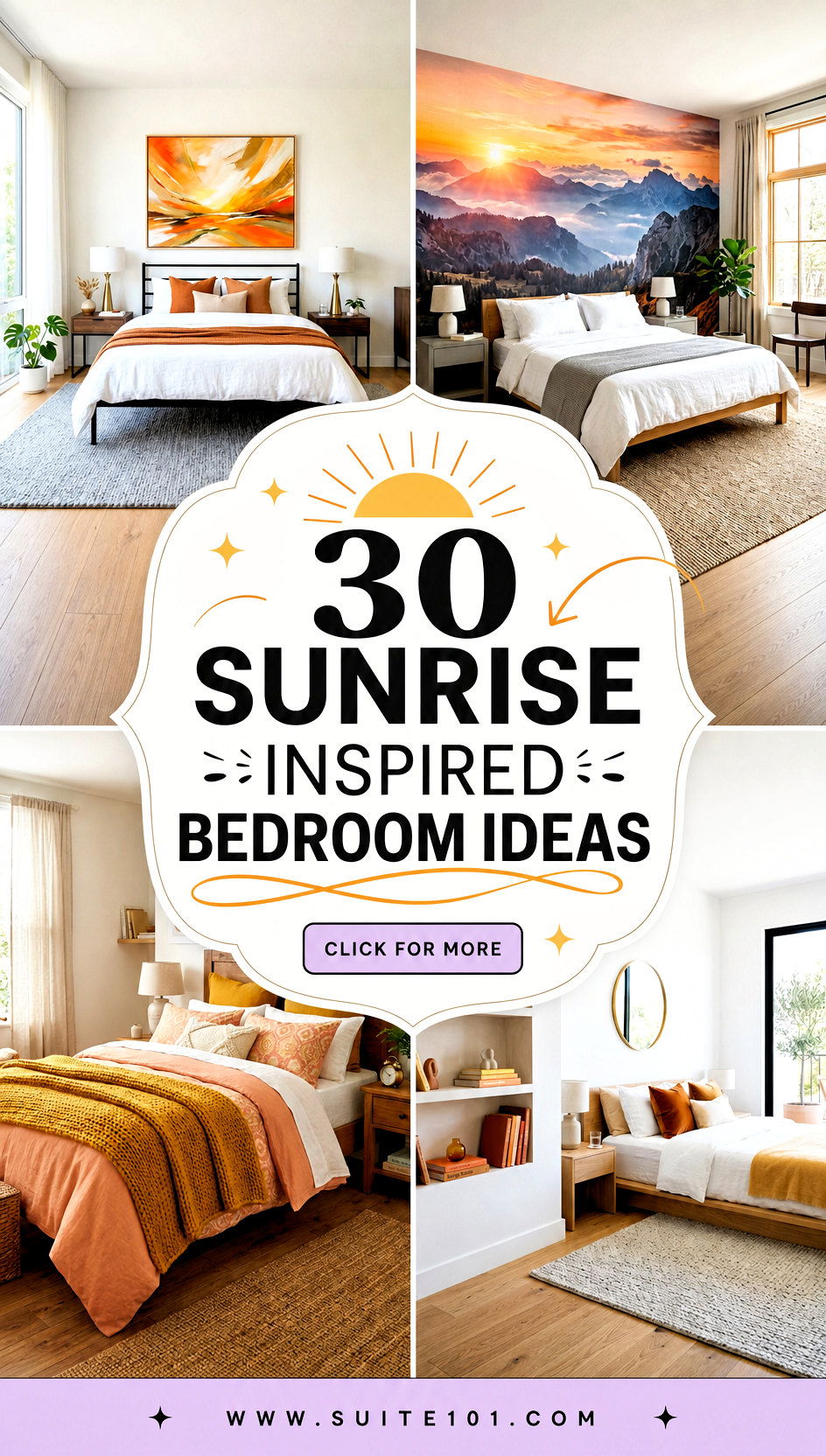 30 Sunrise Inspired Bedroom Ideas for Dreamy Morning Energy - 30 Sunrise Inspired Bedroom Ideas for Dreamy Morning Energy