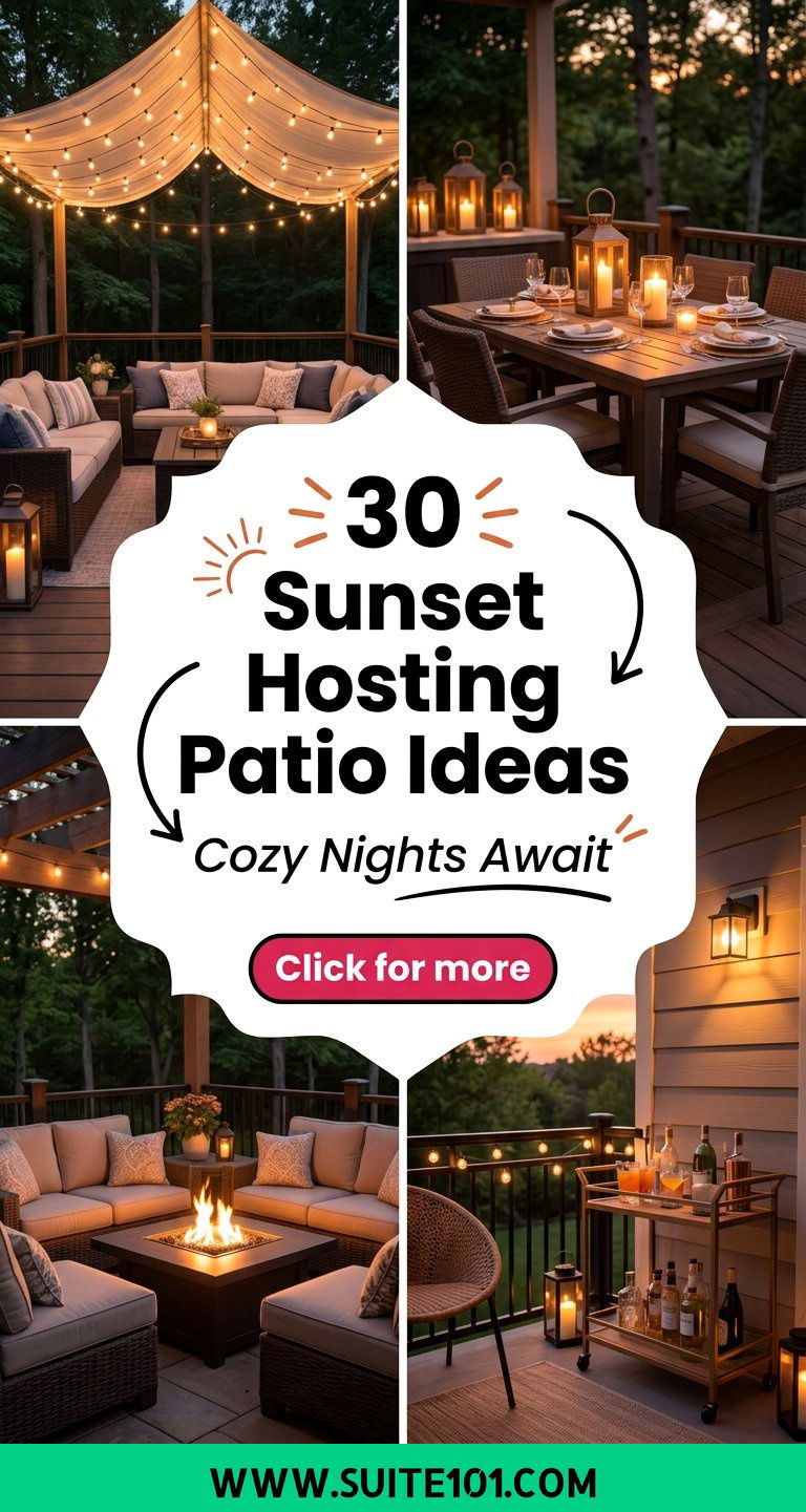 30 Sunset Hosting Patio Ideas for Cozy Nights Outdoors Soon - 30 Sunset Hosting Patio Ideas for Cozy Nights Outdoors Soon