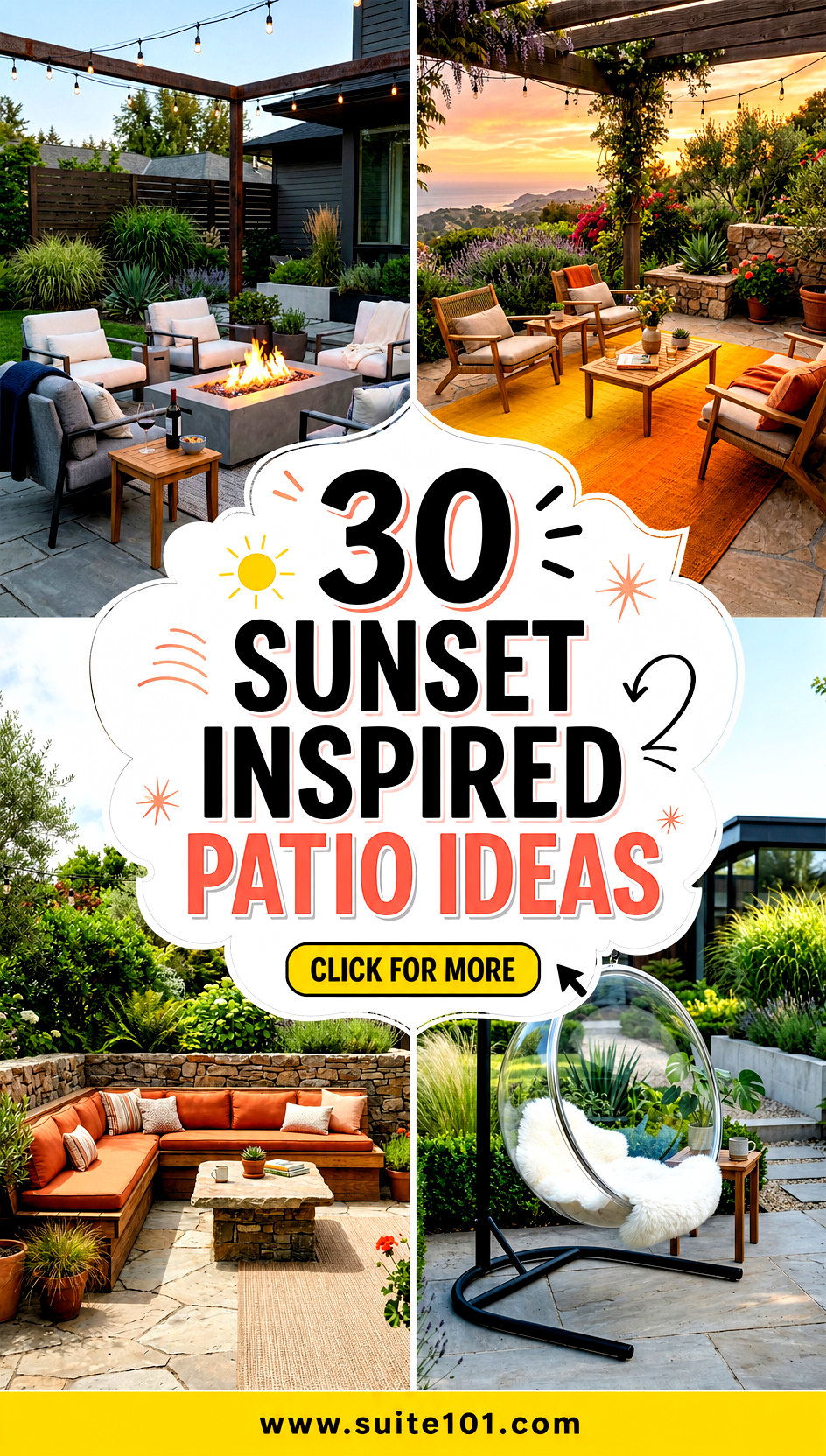 30 Sunset Inspired Patio Ideas for Golden-Hour Entertaining - 30 Sunset Inspired Patio Ideas for Golden-Hour Entertaining
