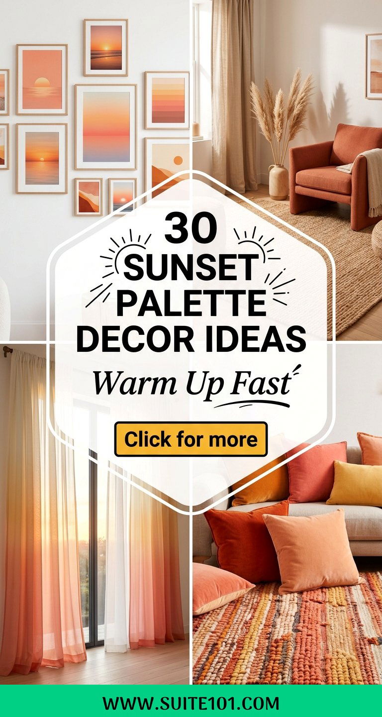 30 Sunset Palette Decor Ideas to Warm Up Any Space Fast - 30 Sunset Palette Decor Ideas to Warm Up Any Space Fast