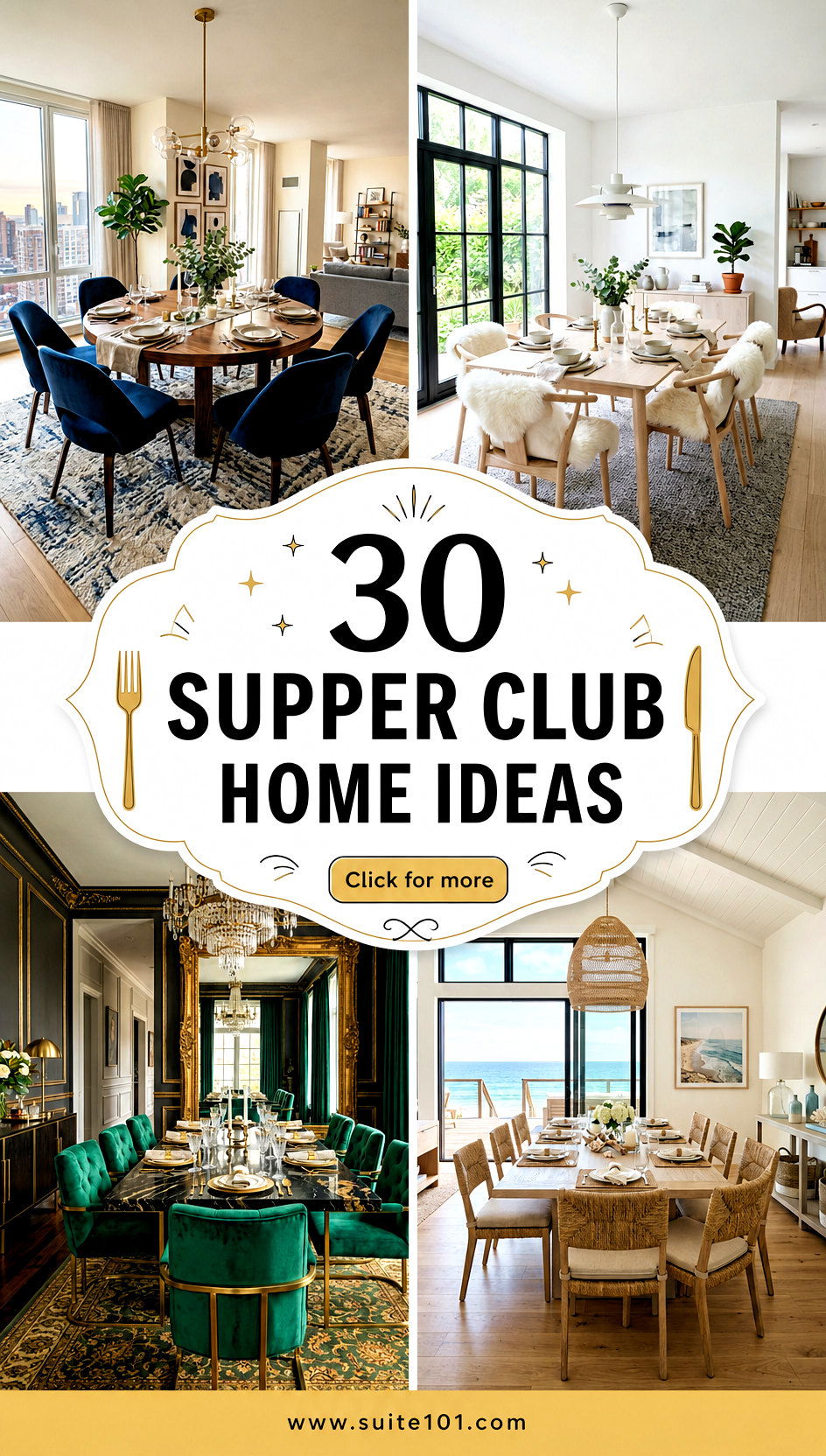 30 Supper Club Home Ideas to Create a Dinner-Party Worthy Space - 30 Supper Club Home Ideas to Create a Dinner-Party Worthy Space