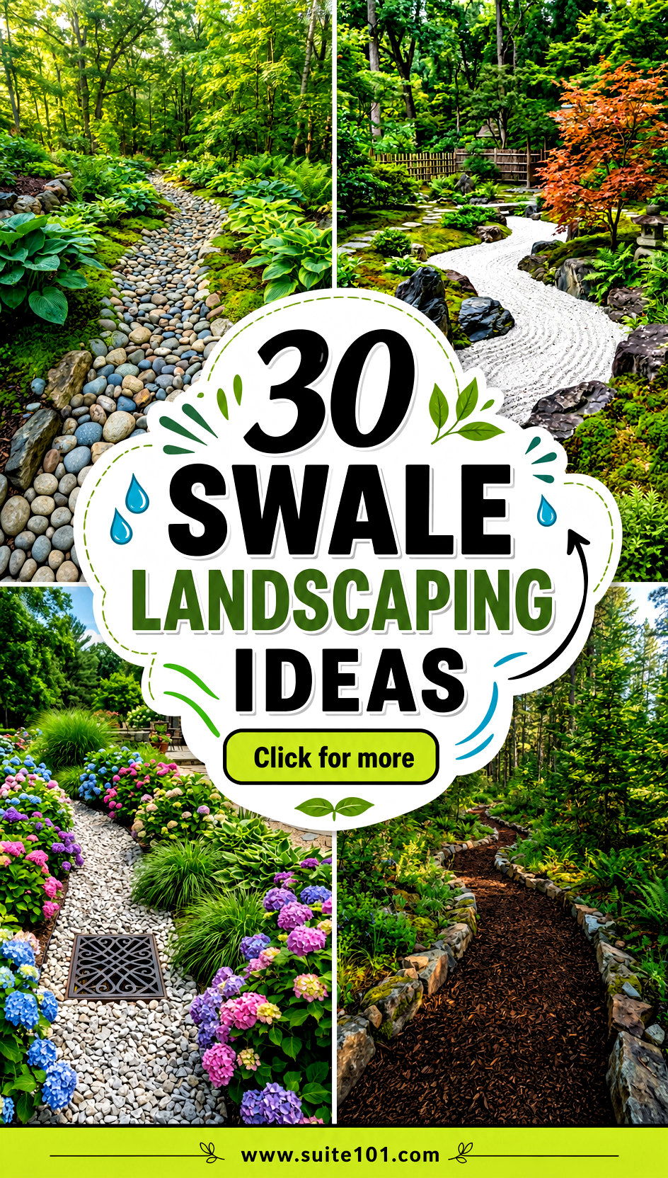 30 Swale Landscaping Ideas to Manage Water Beautifully Well - 30 Swale Landscaping Ideas to Manage Water Beautifully Well