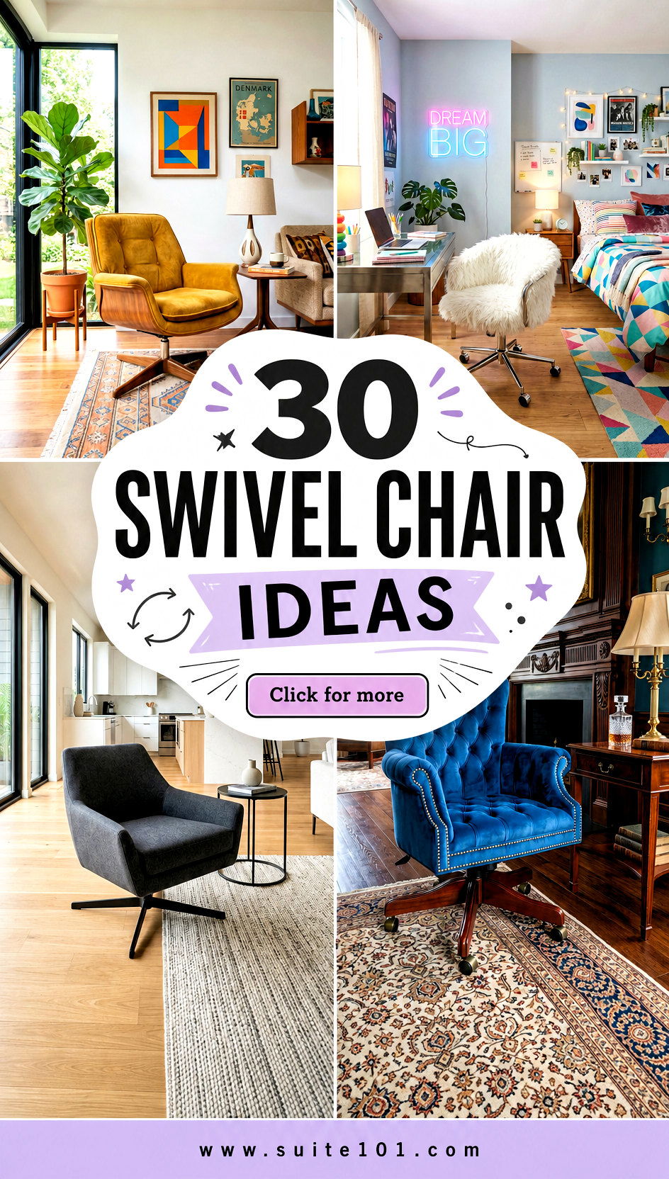 30 Swivel Chair Ideas for Comfort and Effortless Style - 30 Swivel Chair Ideas for Comfort and Effortless Style