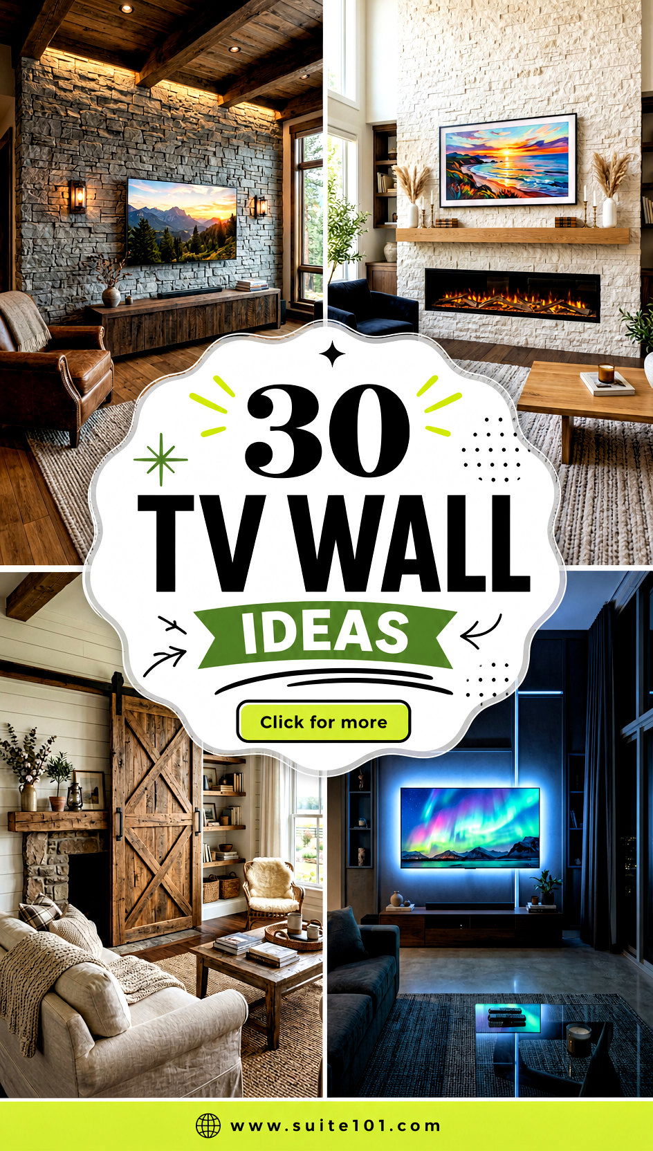 30 TV Wall Ideas for a Stylish Setup Media Centers and Shelves - 30 TV Wall Ideas for a Stylish Setup: Media Centers and Shelves