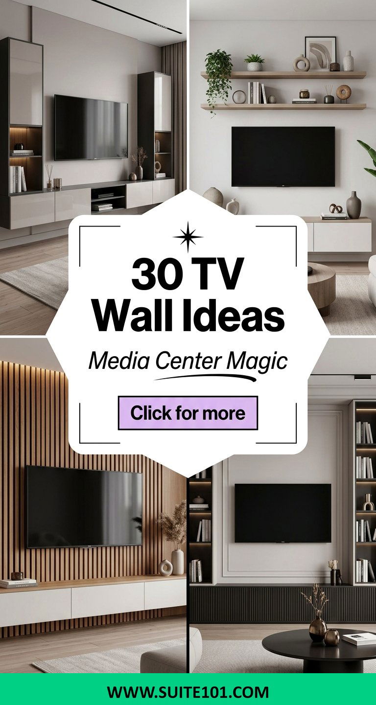 30 TV Wall Ideas for a Stylish Setup Media Centers and Shelves - 30 TV Wall Ideas for a Stylish Setup: Media Centers and Shelves