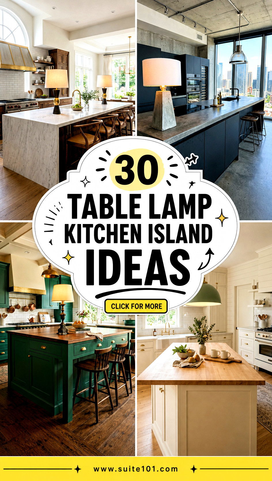 30 Table Lamp Kitchen Island Ideas to Light Up Your Meals - 30 Table Lamp Kitchen Island Ideas to Light Up Your Meals