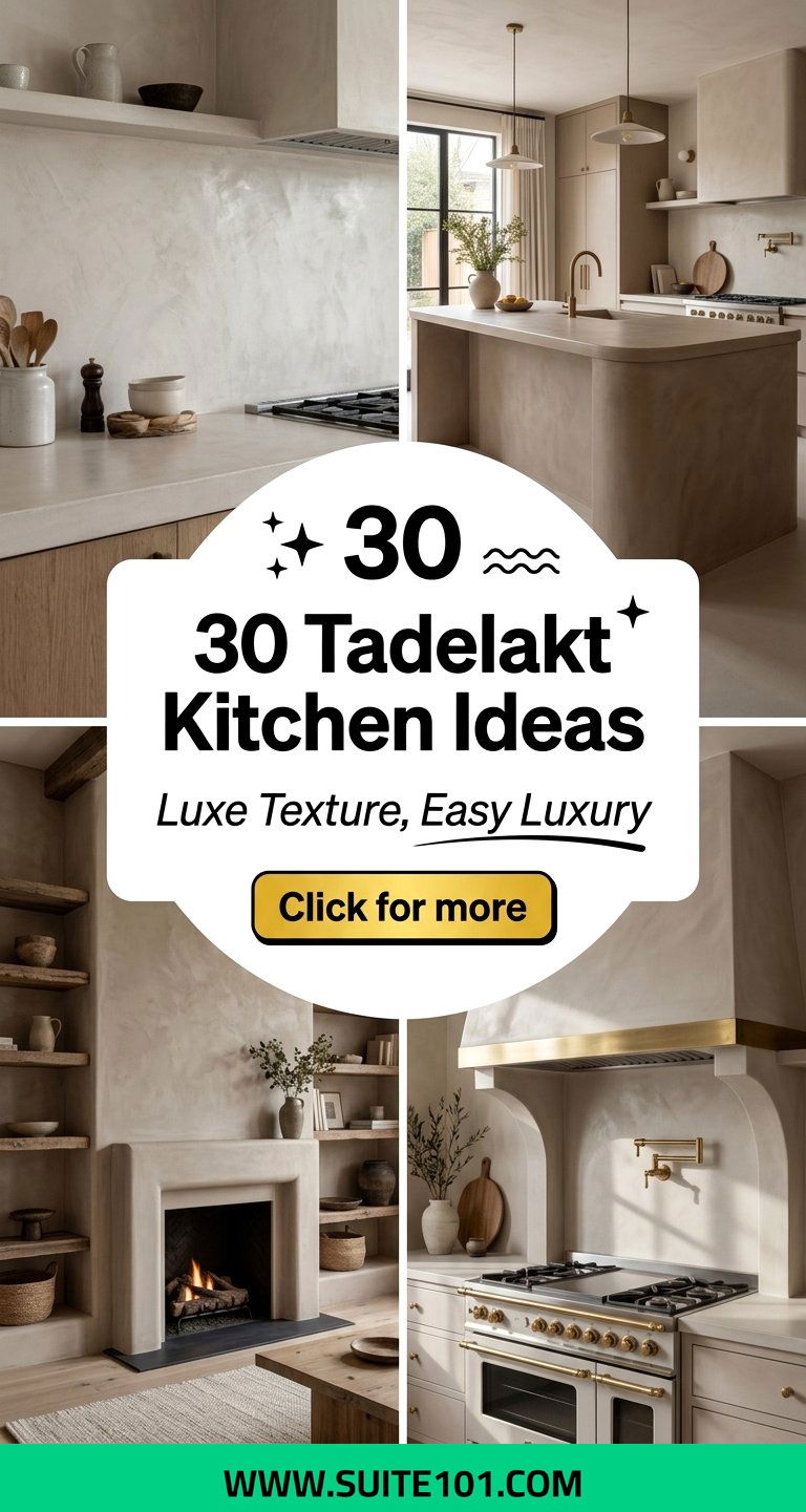 30 Tadelakt Kitchen Ideas for a Luxe Textured Look Today - 30 Tadelakt Kitchen Ideas for a Luxe, Textured Look Today