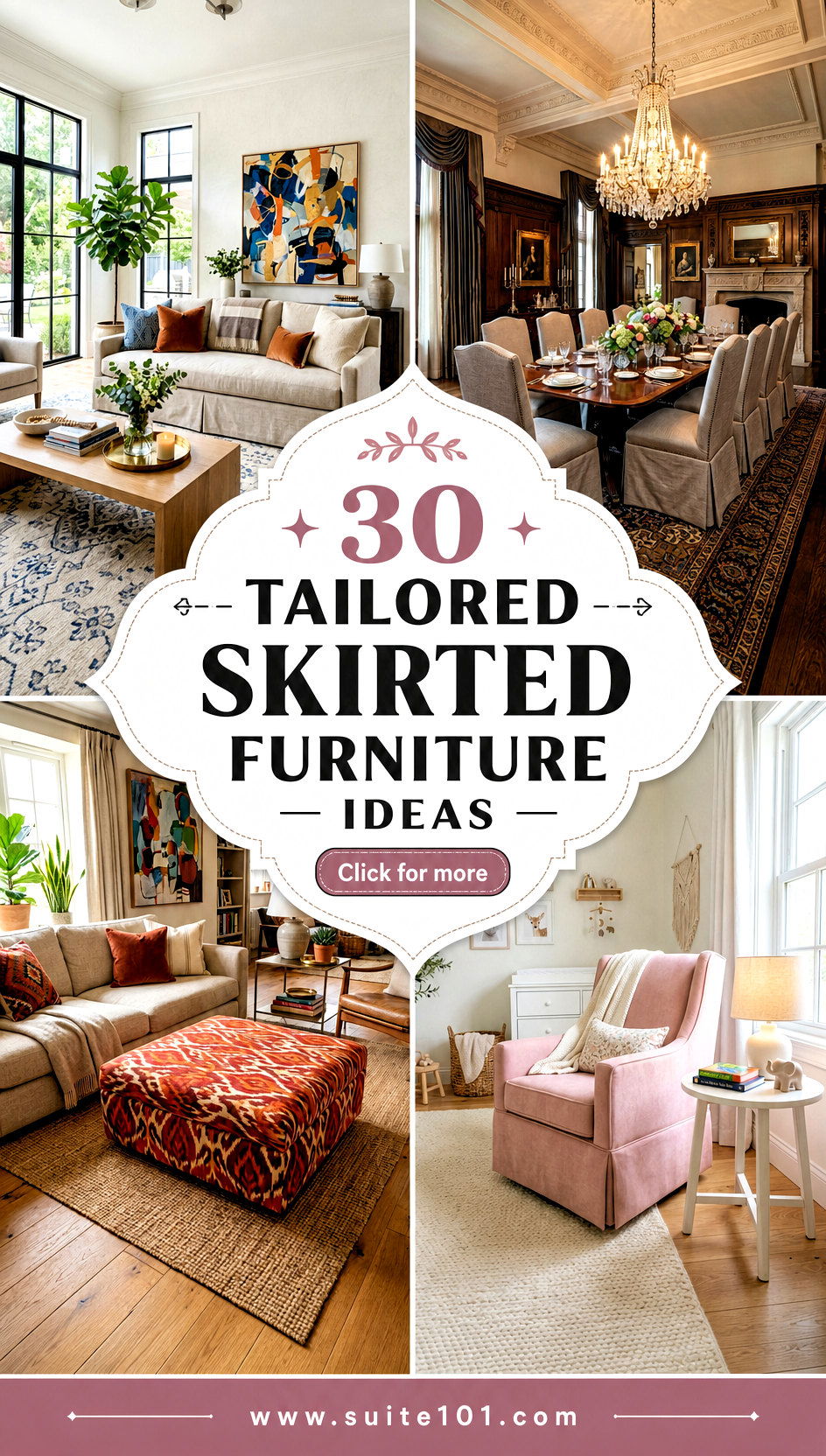 30 Tailored Skirted Furniture Ideas for Polished Style Now - 30 Tailored Skirted Furniture Ideas for Polished Style Now