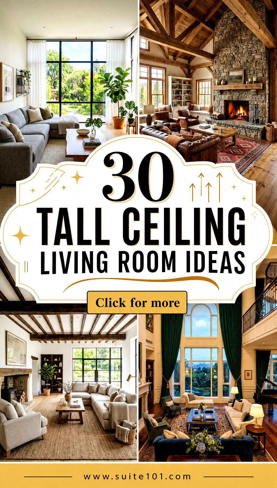 30 Tall Ceiling Living Room Ideas to Elevate Your Space - 30 Tall Ceiling Living Room Ideas to Elevate Your Space