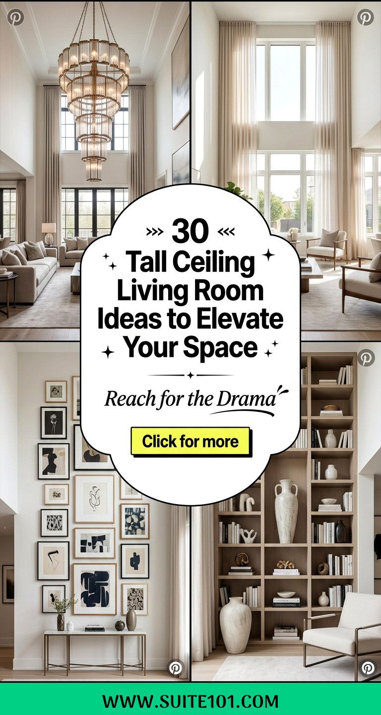 30 Tall Ceiling Living Room Ideas to Elevate Your Space - 30 Tall Ceiling Living Room Ideas to Elevate Your Space