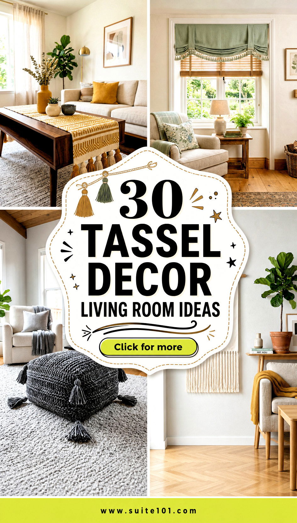 30 Tassel Decor Living Room Ideas That Add Instant Boho Charm - 30 Tassel Decor Living Room Ideas That Add Instant Boho Charm