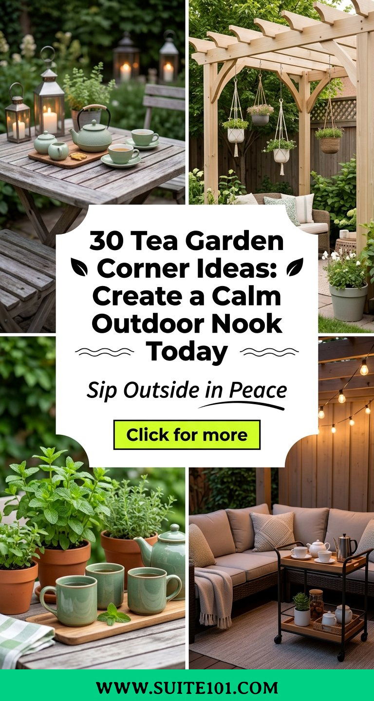 30 Tea Garden Corner Ideas Create a Calm Outdoor Nook Today - 30 Tea Garden Corner Ideas: Create a Calm Outdoor Nook Today