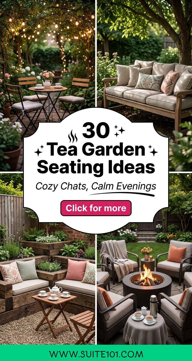 30 Tea Garden Seating Ideas for Cozy Chats and Calm Evenings - 30 Tea Garden Seating Ideas for Cozy Chats and Calm Evenings