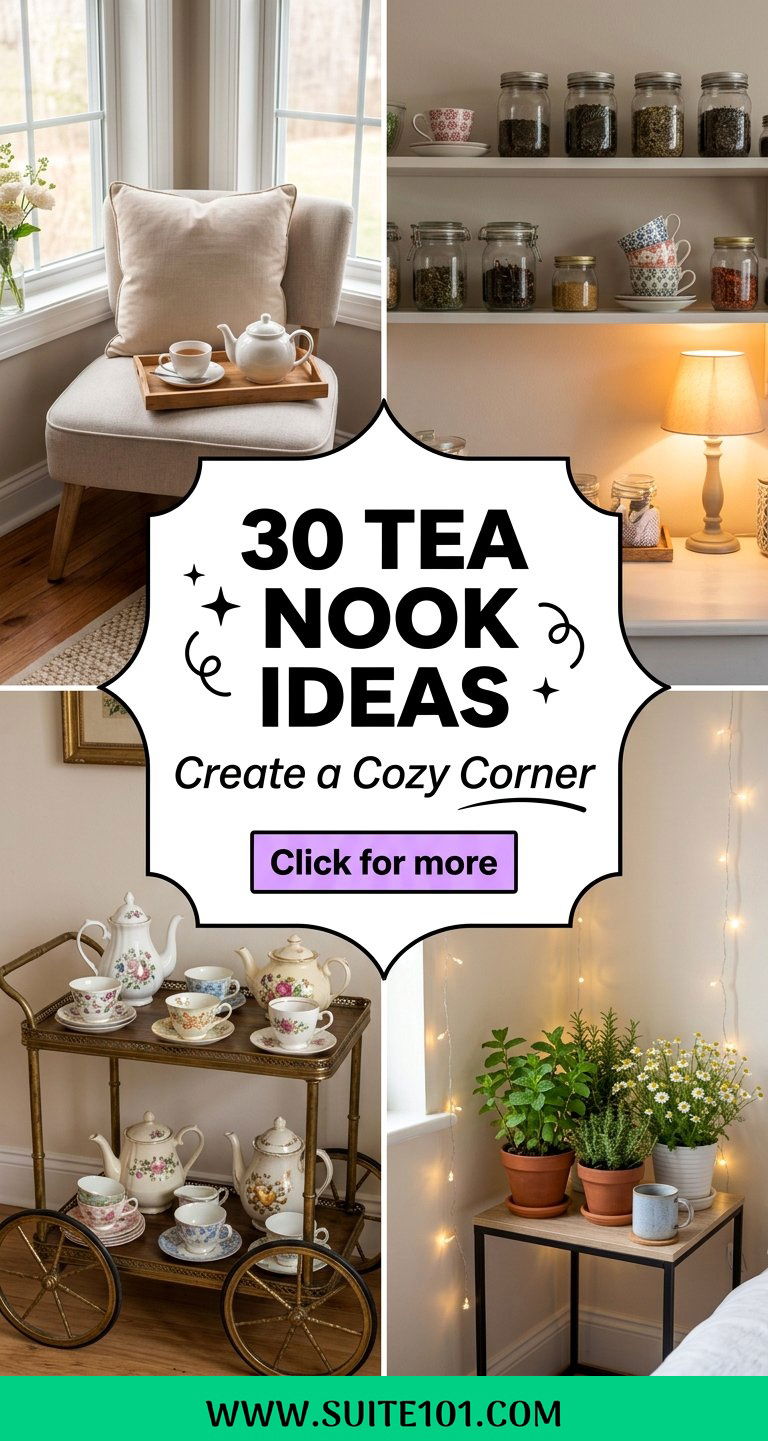 30 Tea Nook Ideas Create a Cozy Corner for Calm Sips Everyday - 30 Tea Nook Ideas: Create a Cozy Corner for Calm Sips Everyday