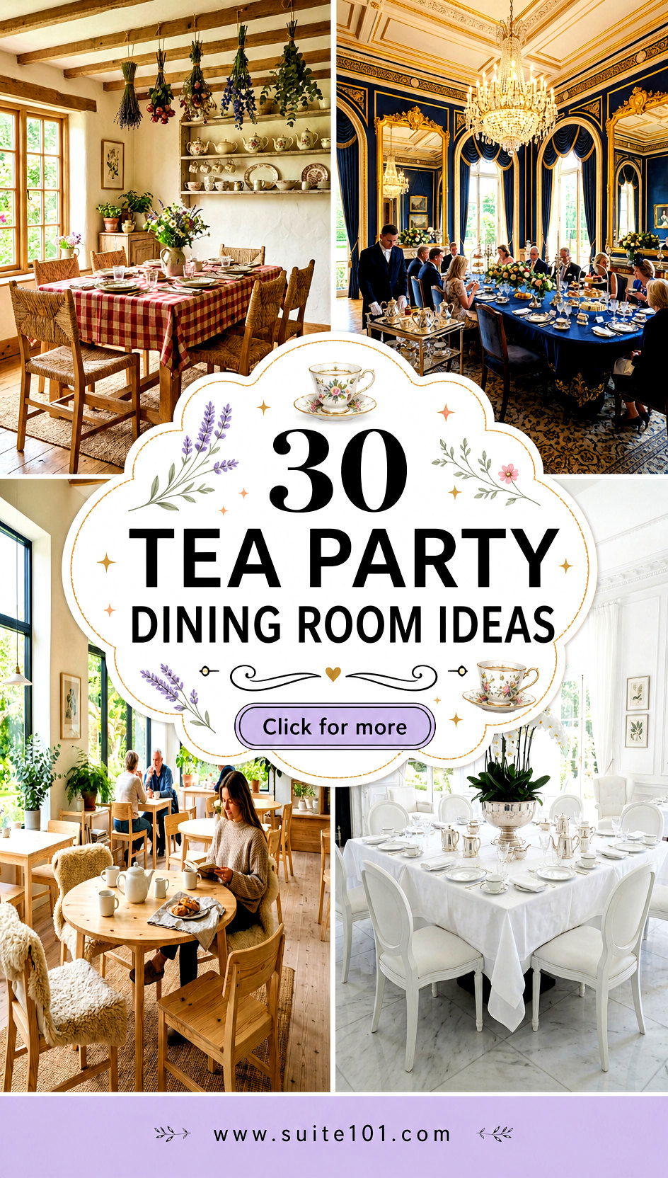 30 Tea Party Dining Room Ideas for Elegant Afternoon Gatherings - 30 Tea Party Dining Room Ideas for Elegant Afternoon Gatherings