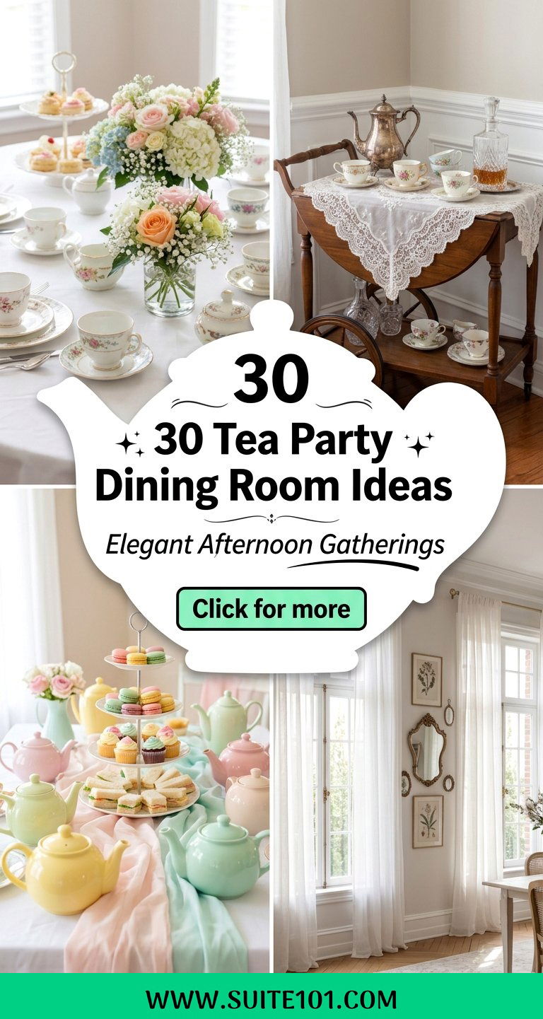30 Tea Party Dining Room Ideas for Elegant Afternoon Gatherings - 30 Tea Party Dining Room Ideas for Elegant Afternoon Gatherings