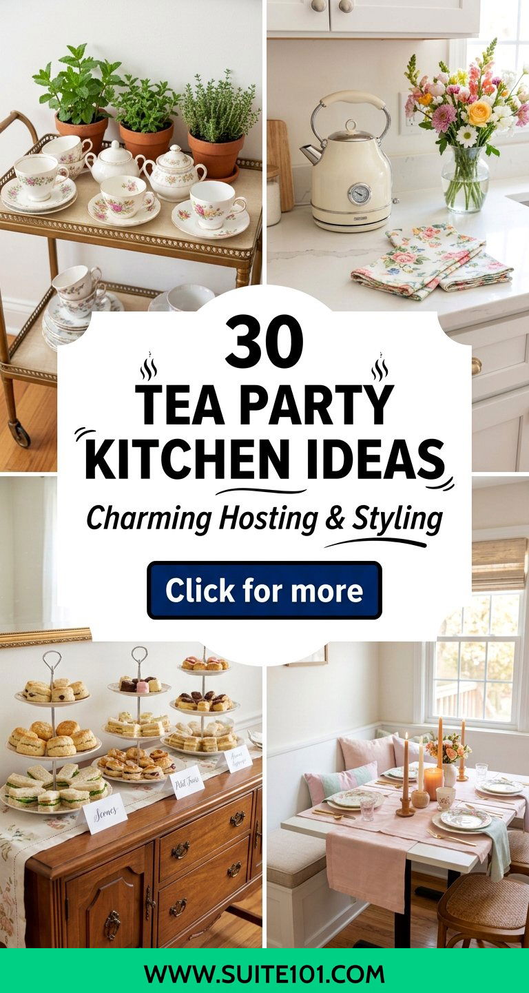 30 Tea Party Kitchen Ideas for Charming Hosting and Styling - 30 Tea Party Kitchen Ideas for Charming Hosting and Styling