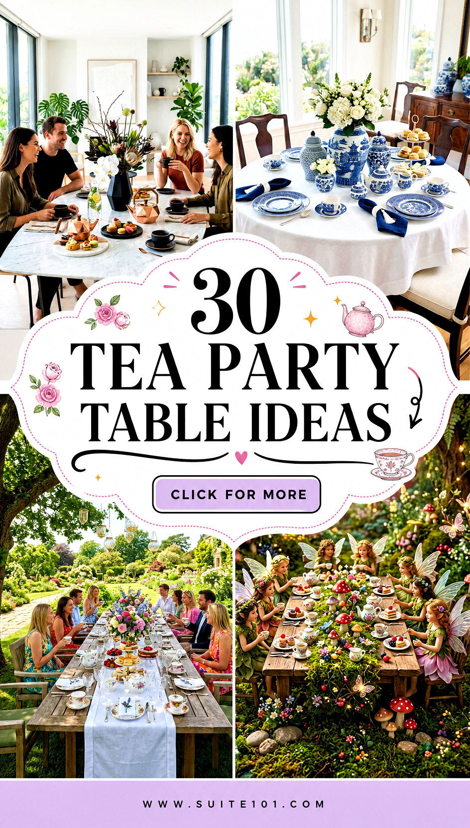 30 Tea Party Table Ideas to Host a Picture-Perfect Afternoon Tea - 30 Tea Party Table Ideas to Host a Picture-Perfect Afternoon Tea