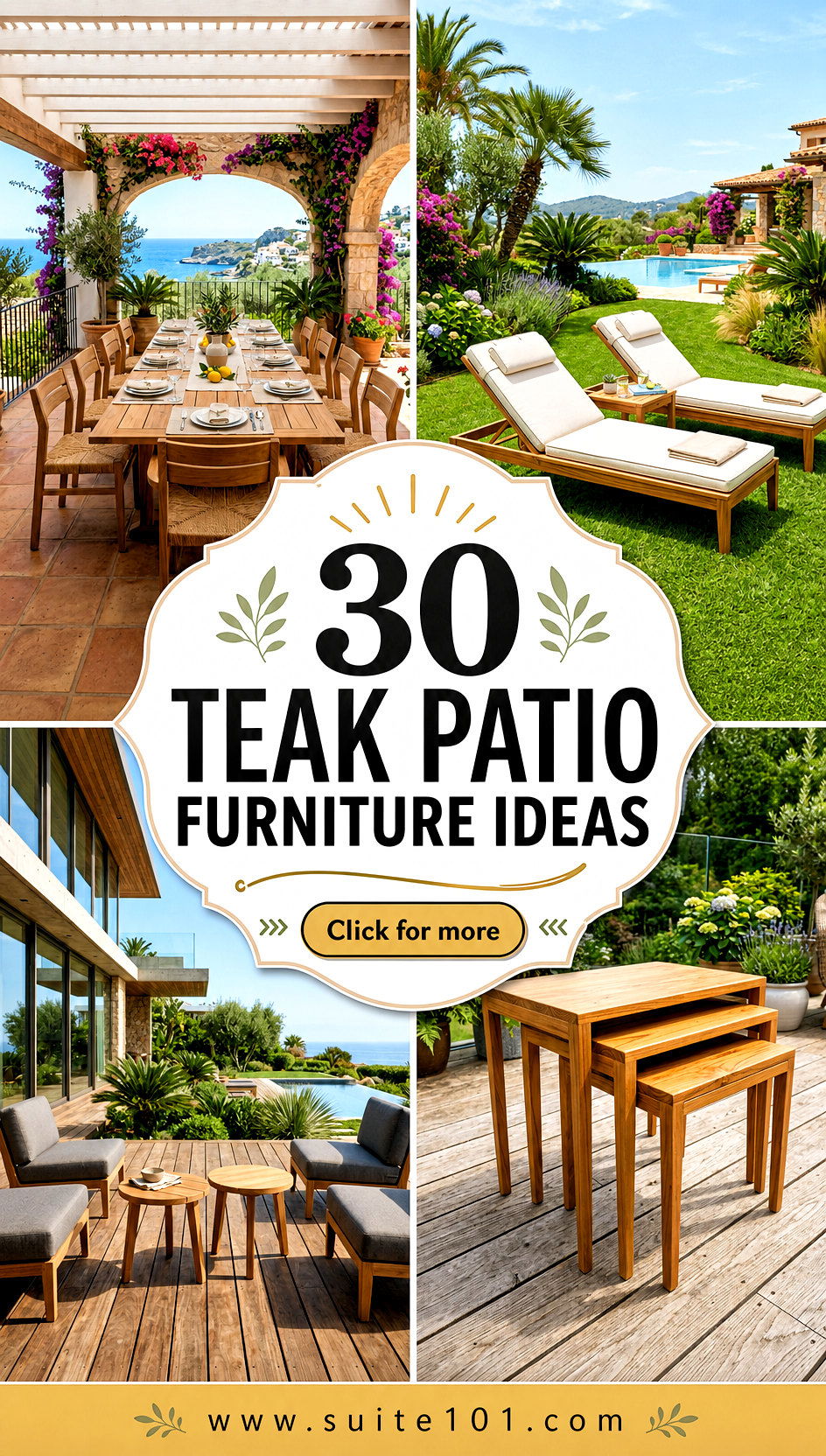 30 Teak Patio Furniture Ideas for a Stylish Outdoor Space - 30 Teak Patio Furniture Ideas for a Stylish Outdoor Space