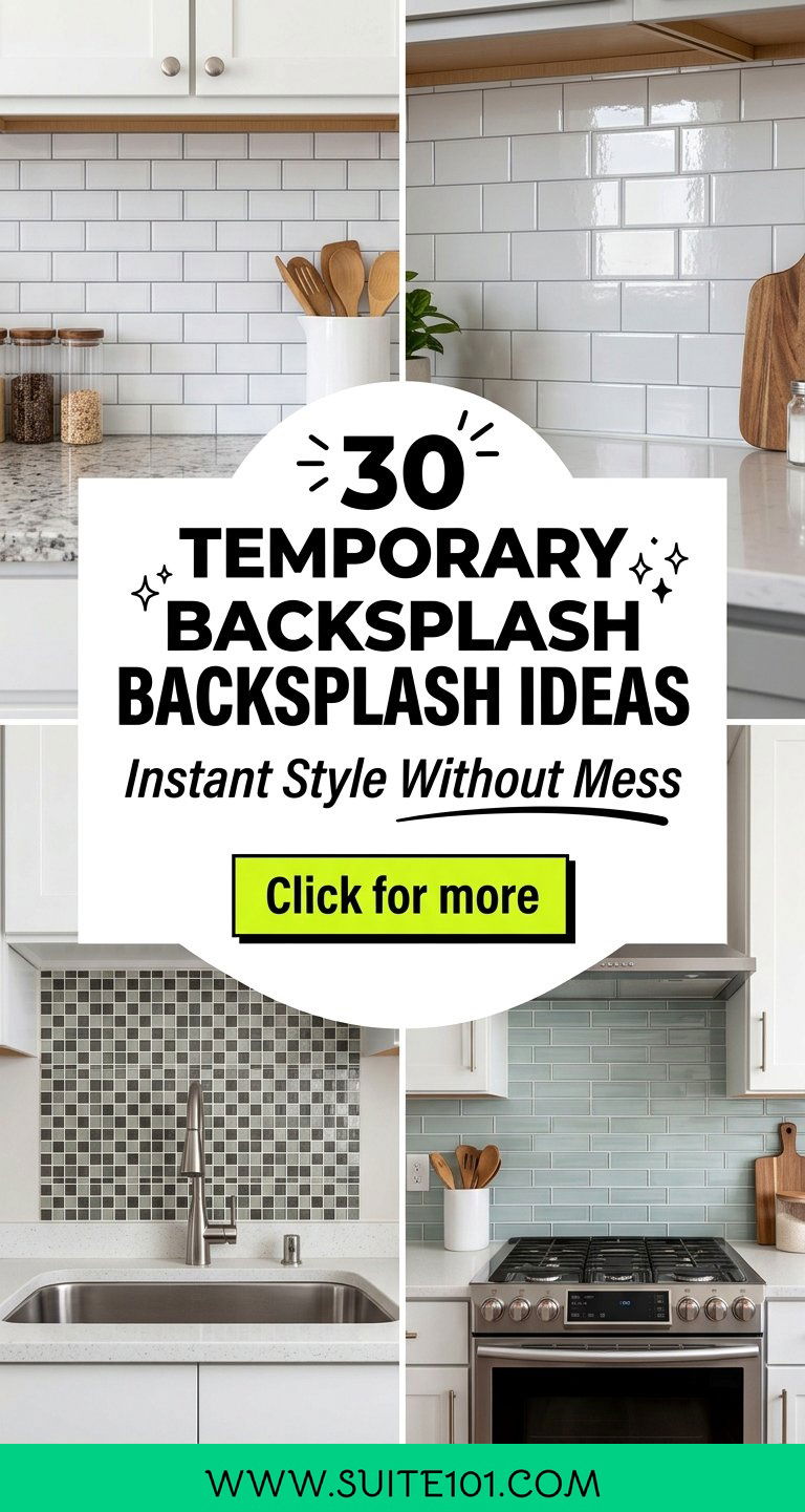 30 Temporary Backsplash Ideas Instant Style Without the Mess - 30 Temporary Backsplash Ideas: Instant Style Without the Mess