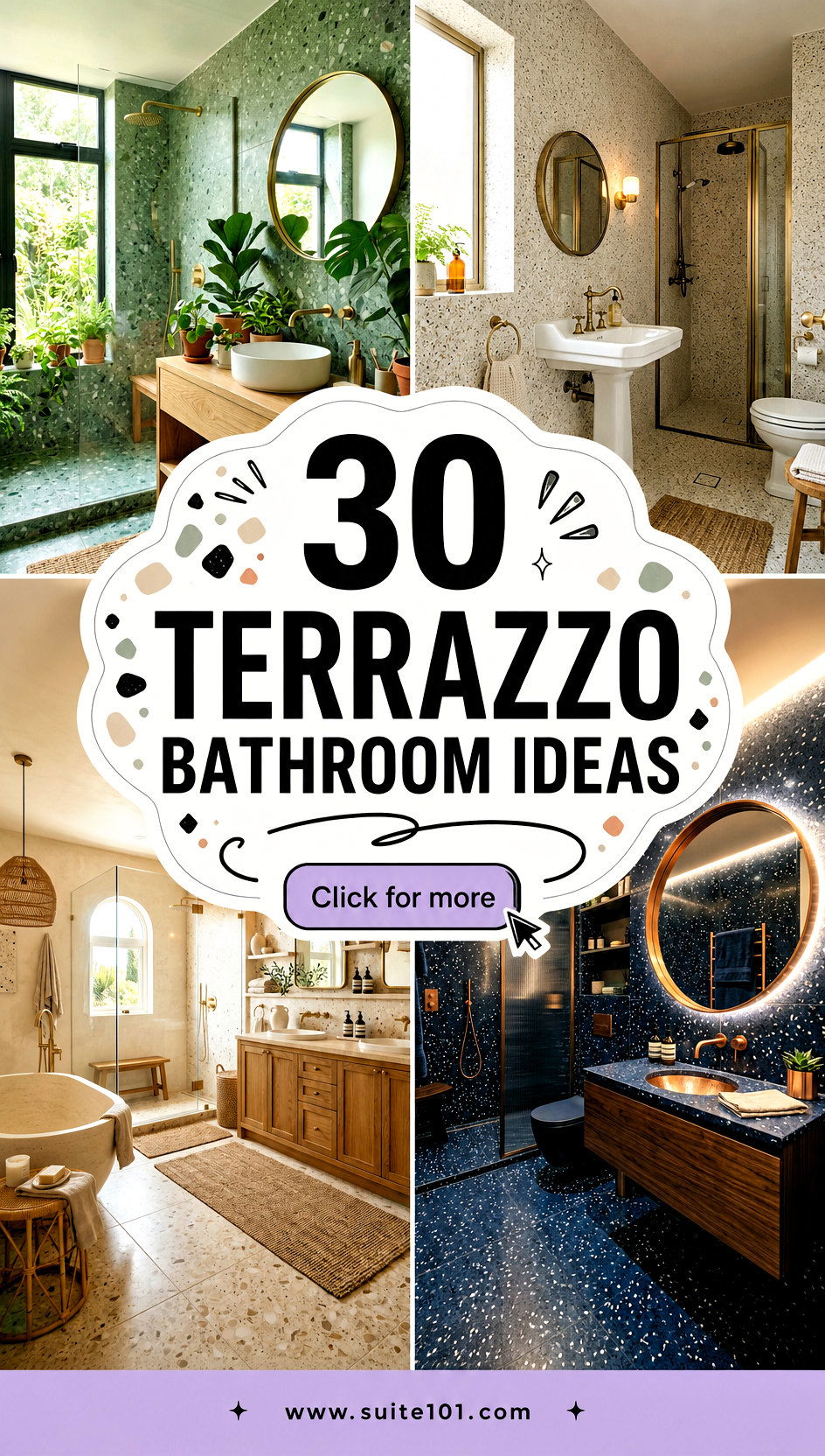 30 Terrazzo Bathroom Ideas for a Modern Spa-Like Glow Today - 30 Terrazzo Bathroom Ideas for a Modern, Spa-Like Glow Today