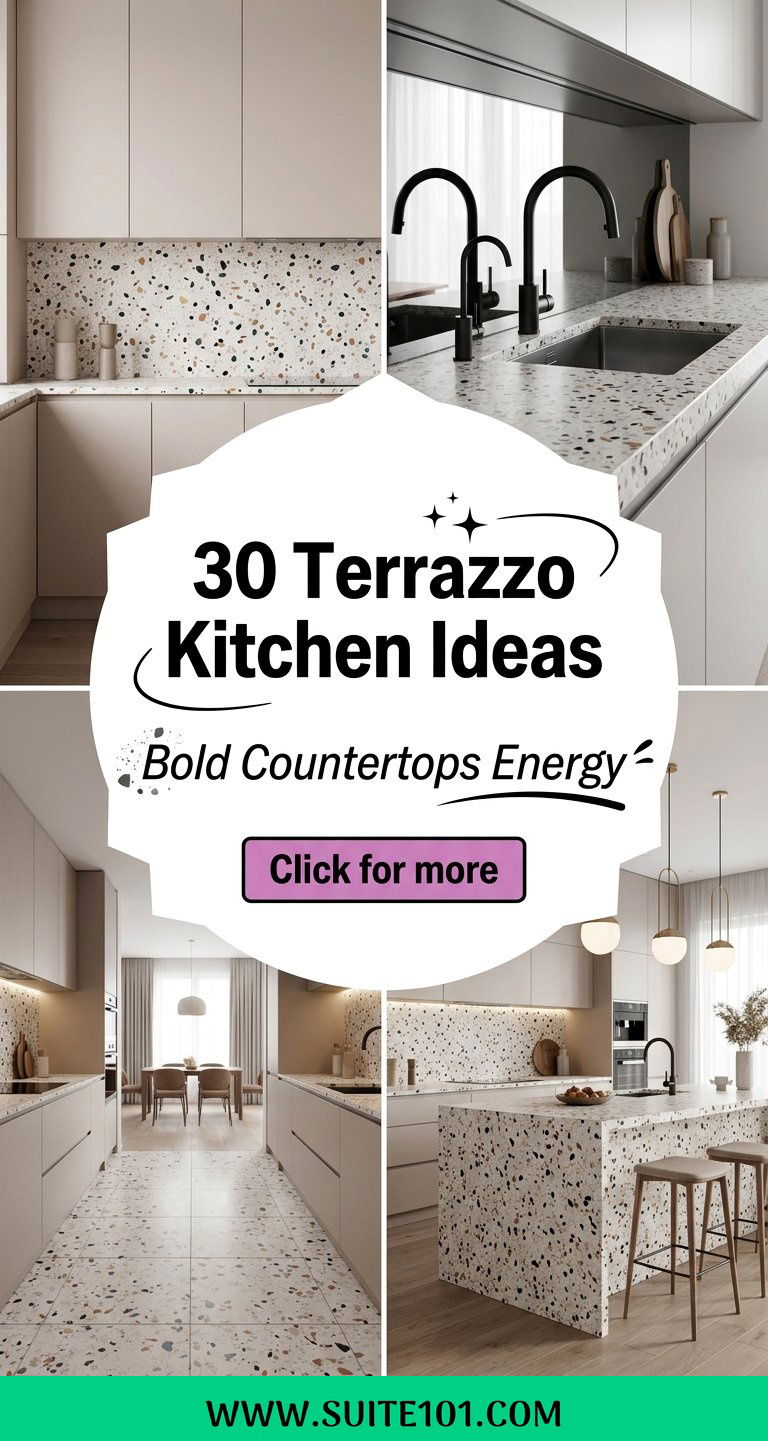 30 Terrazzo Kitchen Ideas for Bold Countertops and Style - 30 Terrazzo Kitchen Ideas for Bold Countertops and Style