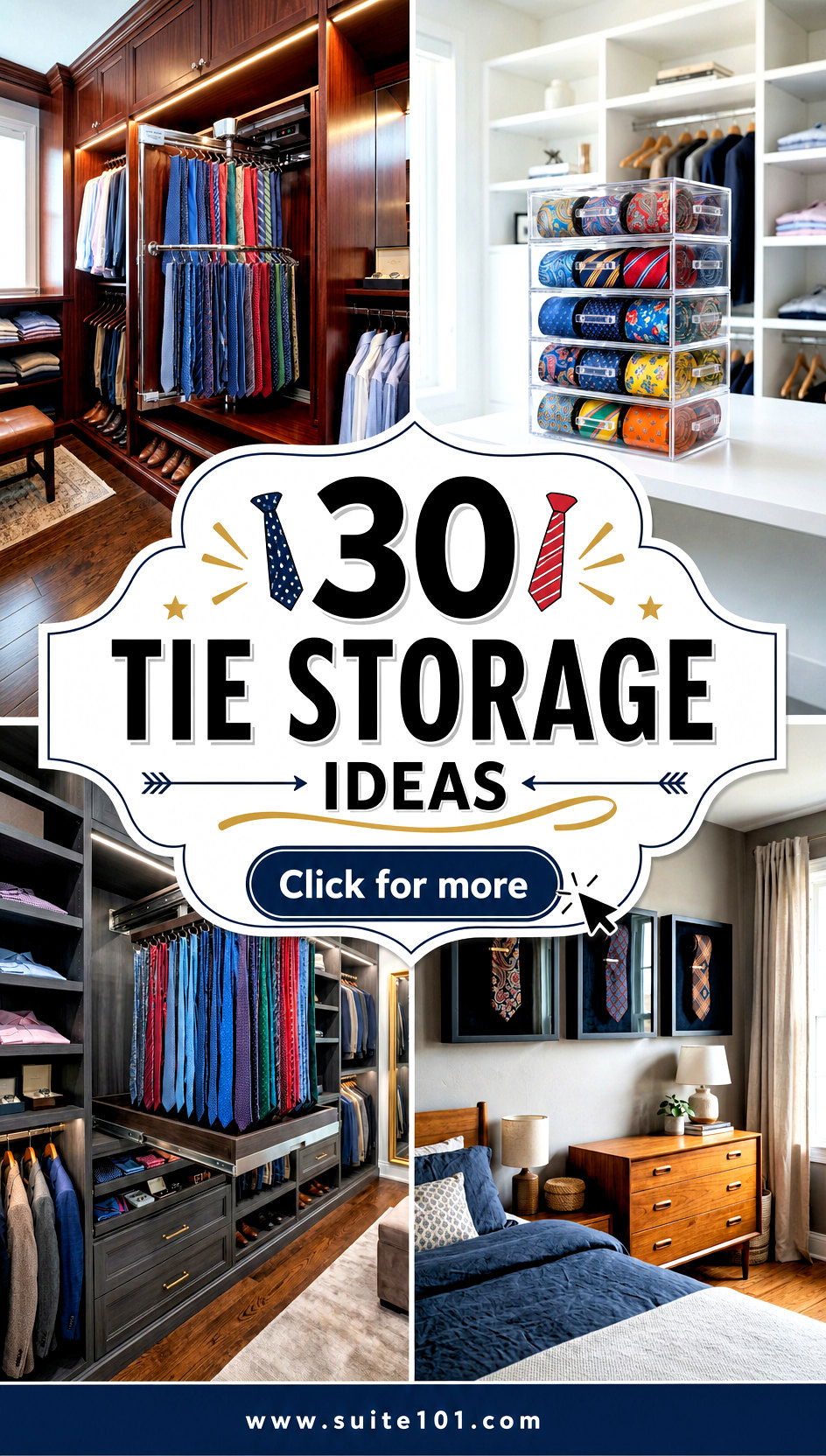 30 Tie Storage Ideas That Keep Neckties Neat and Easy Now - 30 Tie Storage Ideas That Keep Neckties Neat and Easy Now