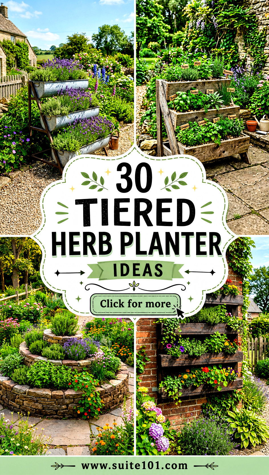30 Tiered Herb Planter Ideas to Grow More Herbs in Small Spaces - 30 Tiered Herb Planter Ideas to Grow More Herbs in Small Spaces