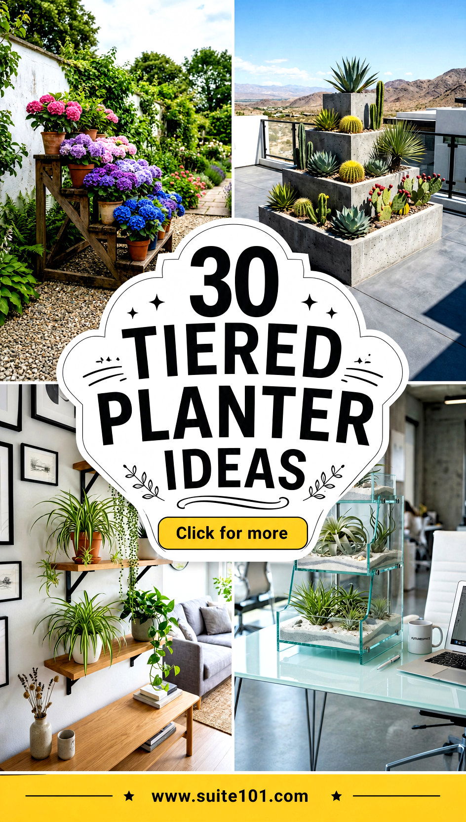 30 Tiered Planter Ideas for Vertical Gardens in Small Spaces - 30 Tiered Planter Ideas for Vertical Gardens in Small Spaces