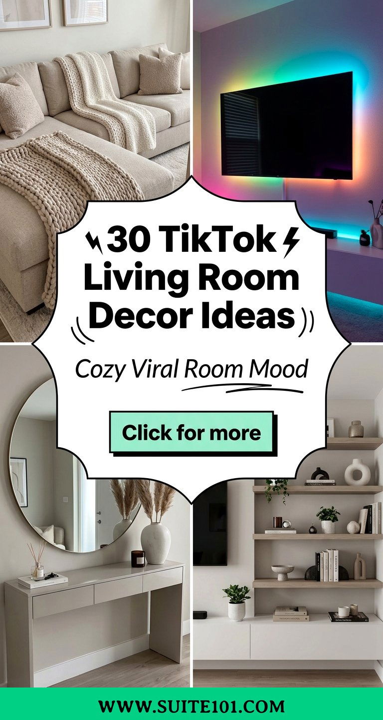 30 TikTok Living Room Decor Ideas for a Cozy Viral Style - 30 TikTok Living Room Decor Ideas for a Cozy Viral Style