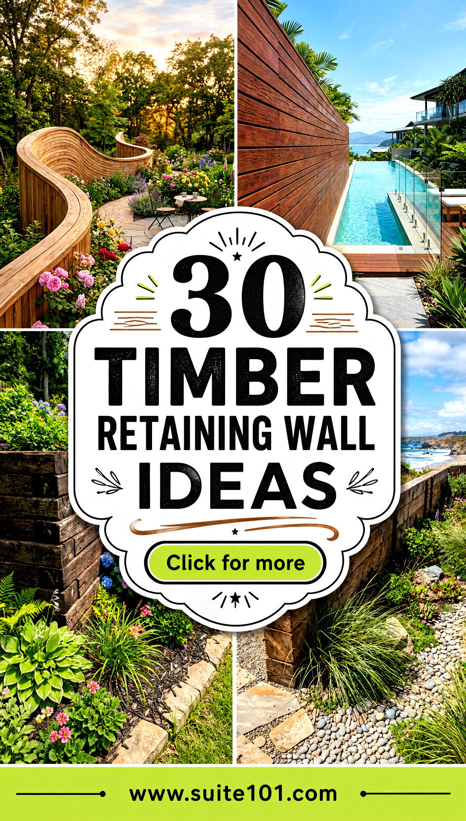30 Timber Retaining Wall Ideas for Strong Natural Landscaping - 30 Timber Retaining Wall Ideas for Strong, Natural Landscaping