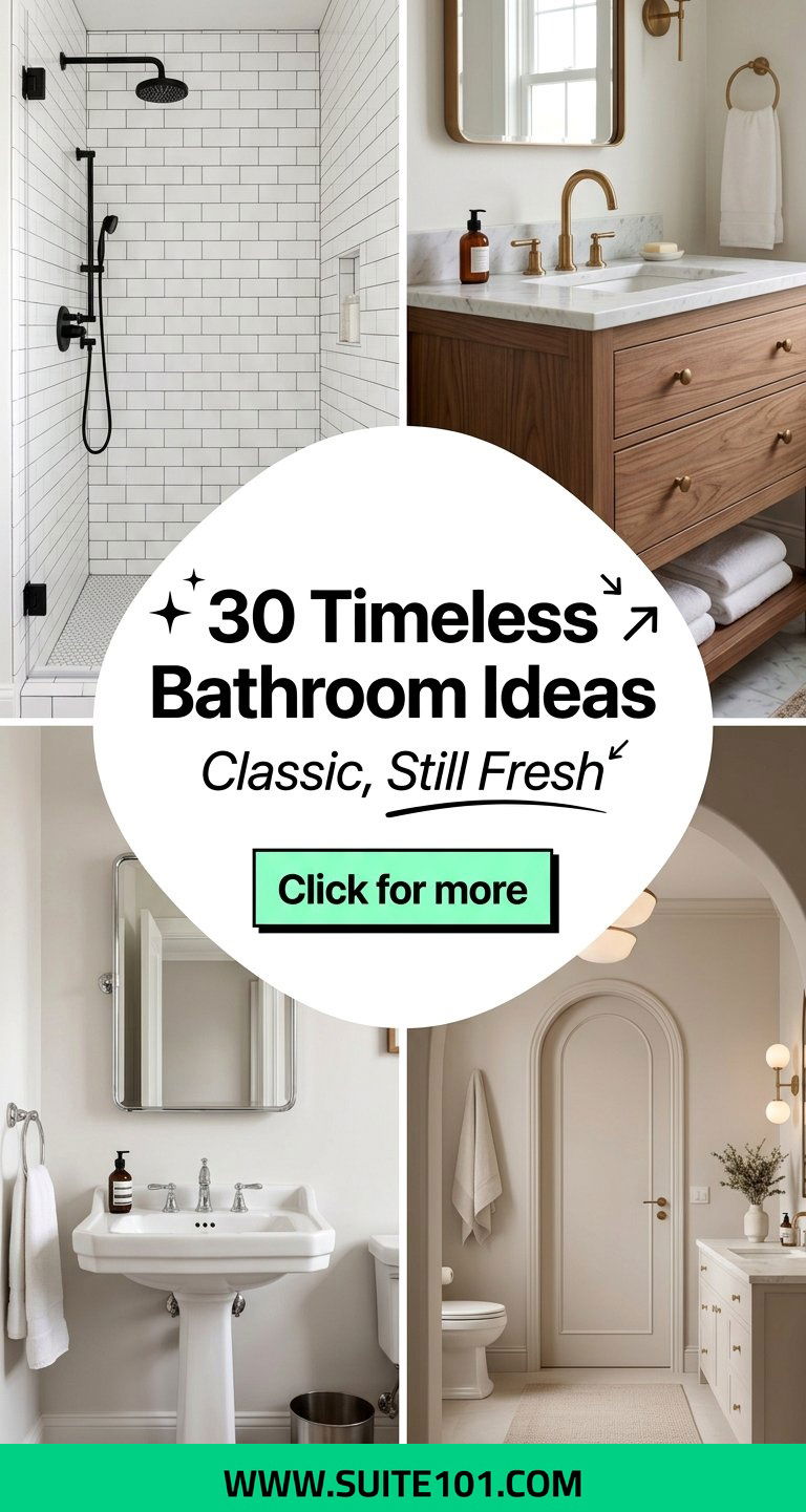 30 Timeless Bathroom Ideas That Feel Fresh Yet Classic Always - 30 Timeless Bathroom Ideas That Feel Fresh Yet Classic Always