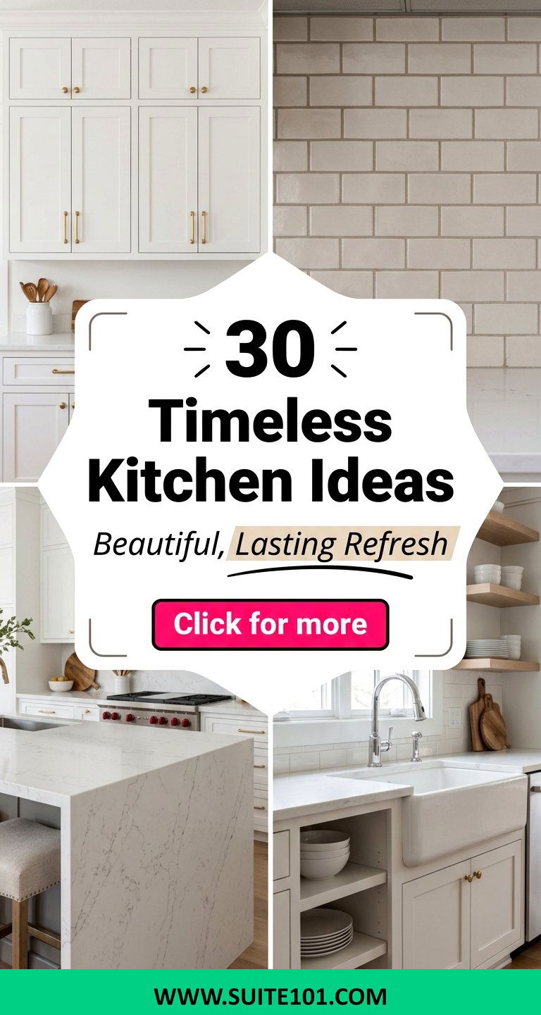 30 Timeless Kitchen Ideas for a Beautiful Lasting Refresh - 30 Timeless Kitchen Ideas for a Beautiful, Lasting Refresh