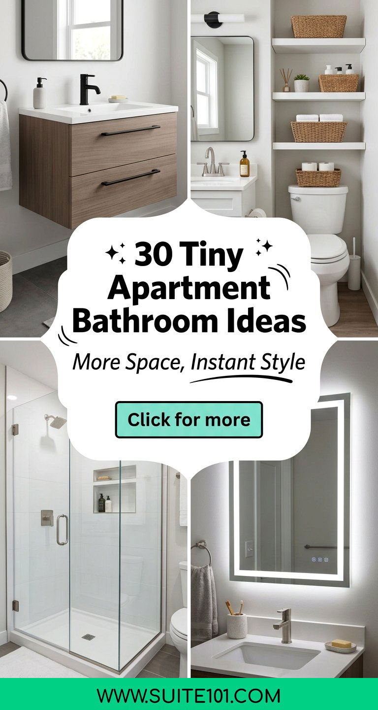 30 Tiny Apartment Bathroom Ideas to Maximize Space and Style - 30 Tiny Apartment Bathroom Ideas to Maximize Space and Style