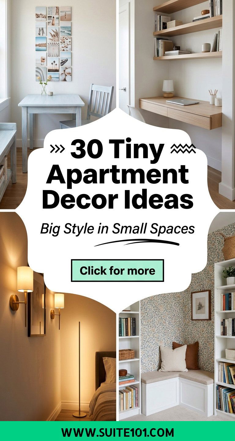 30 Tiny Apartment Decor Ideas for Big Style in Small Spaces - 30 Tiny Apartment Decor Ideas for Big Style in Small Spaces