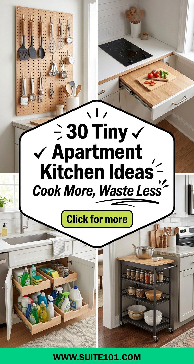 30 Tiny Apartment Kitchen Ideas to Cook More in Less Space - 30 Tiny Apartment Kitchen Ideas to Cook More in Less Space
