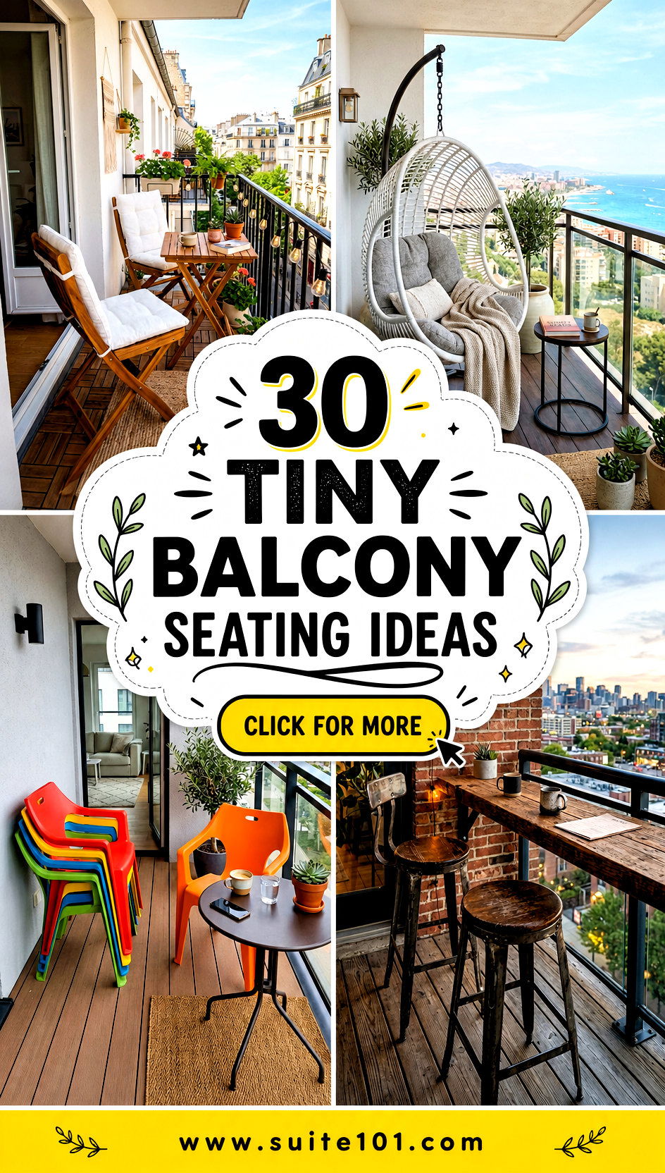 30 Tiny Balcony Seating Ideas That Maximize Every Inch - 30 Tiny Balcony Seating Ideas That Maximize Every Inch
