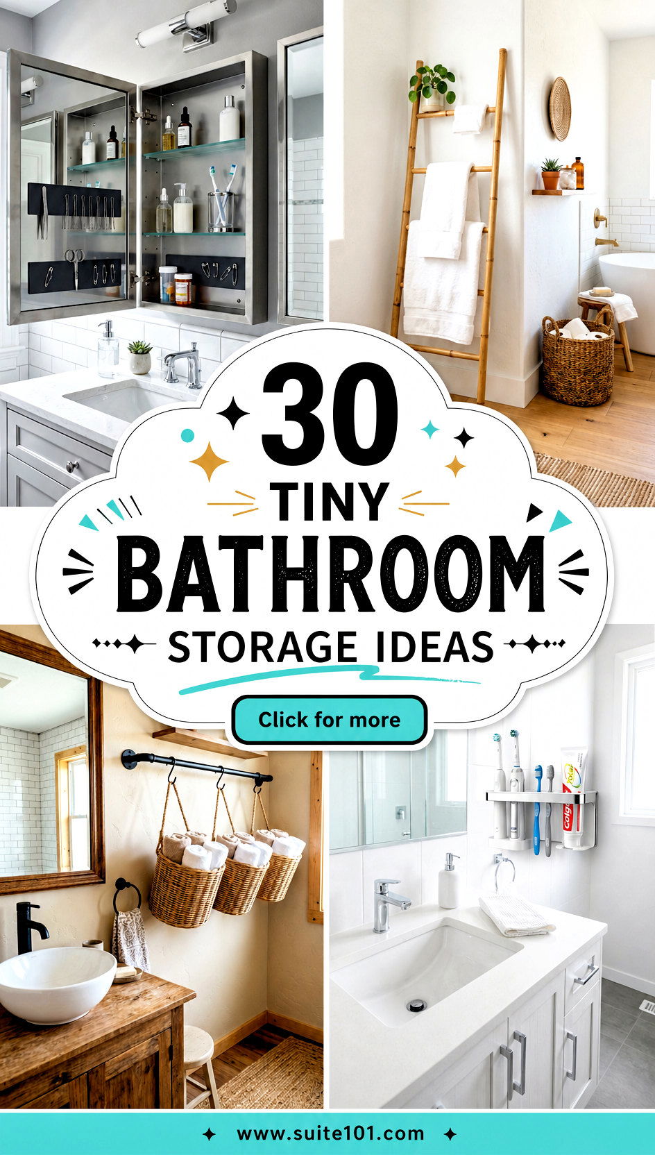 30 Tiny Bathroom Storage Ideas That Actually Save Space - 30 Tiny Bathroom Storage Ideas That Actually Save Space