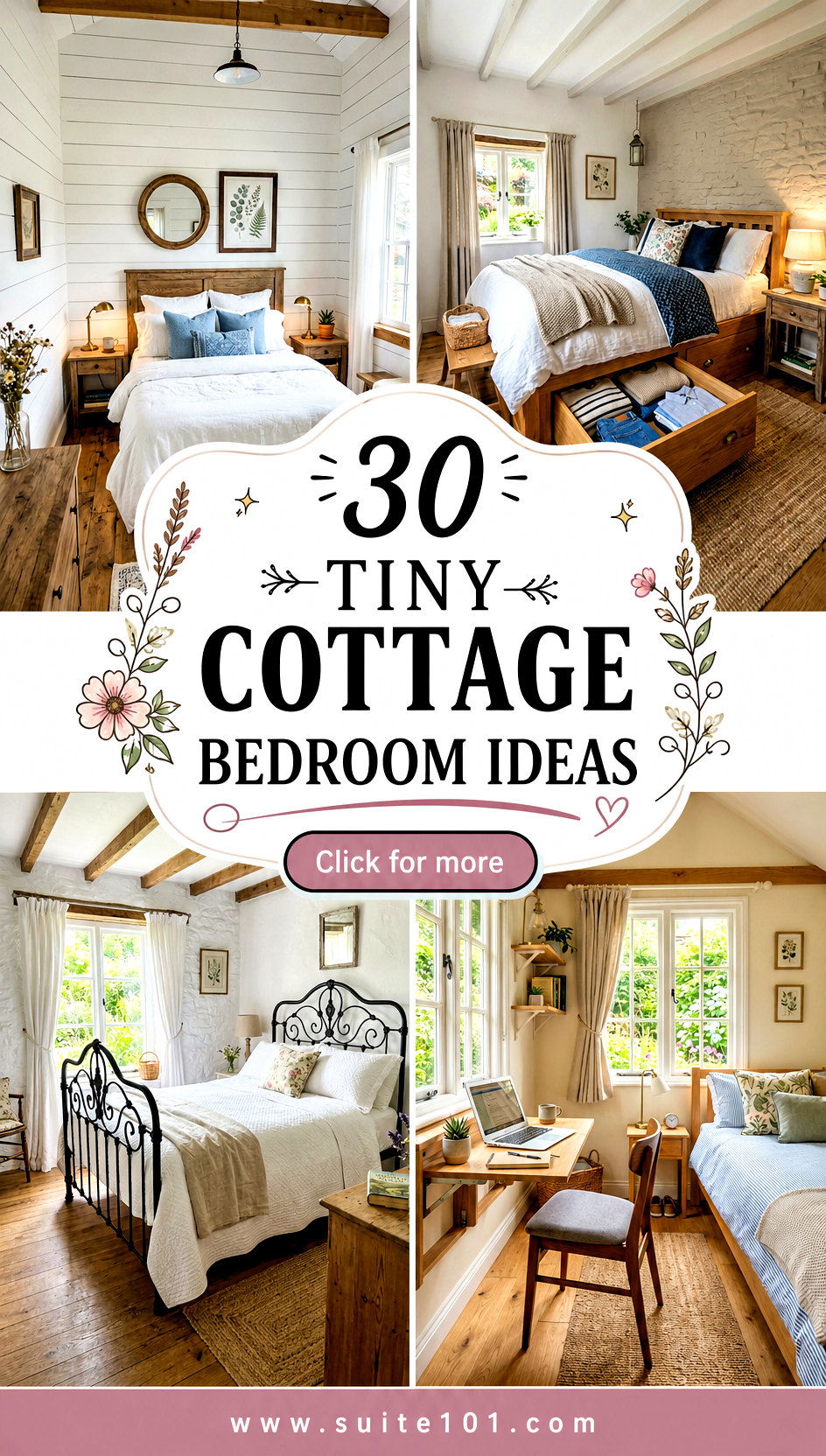 30 Tiny Cottage Bedroom Ideas for Cozy Charm in Any Home - 30 Tiny Cottage Bedroom Ideas for Cozy Charm in Any Home