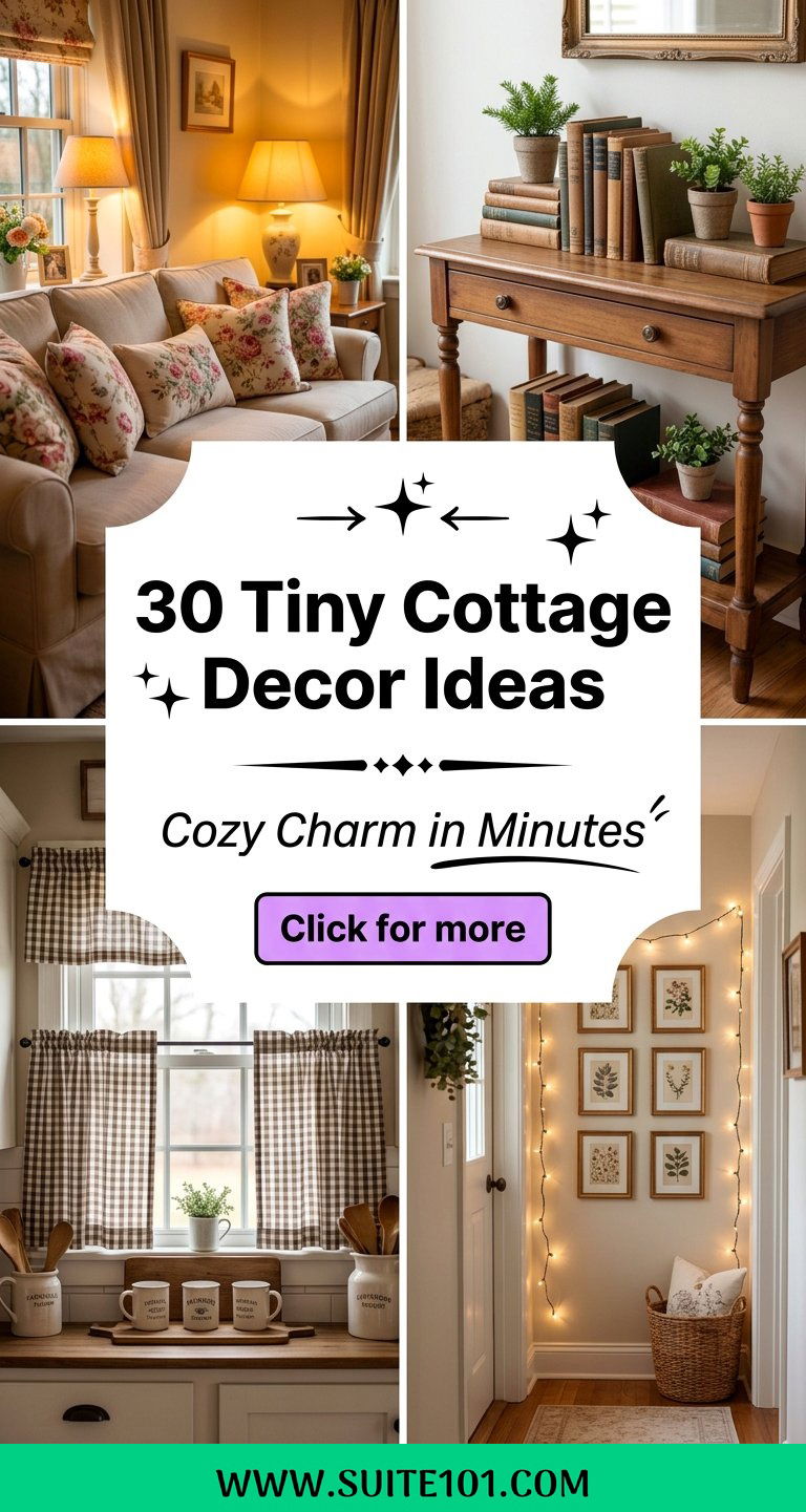 30 Tiny Cottage Decor Ideas to Style Small Cozy Homes Today - 30 Tiny Cottage Decor Ideas to Style Small, Cozy Homes Today