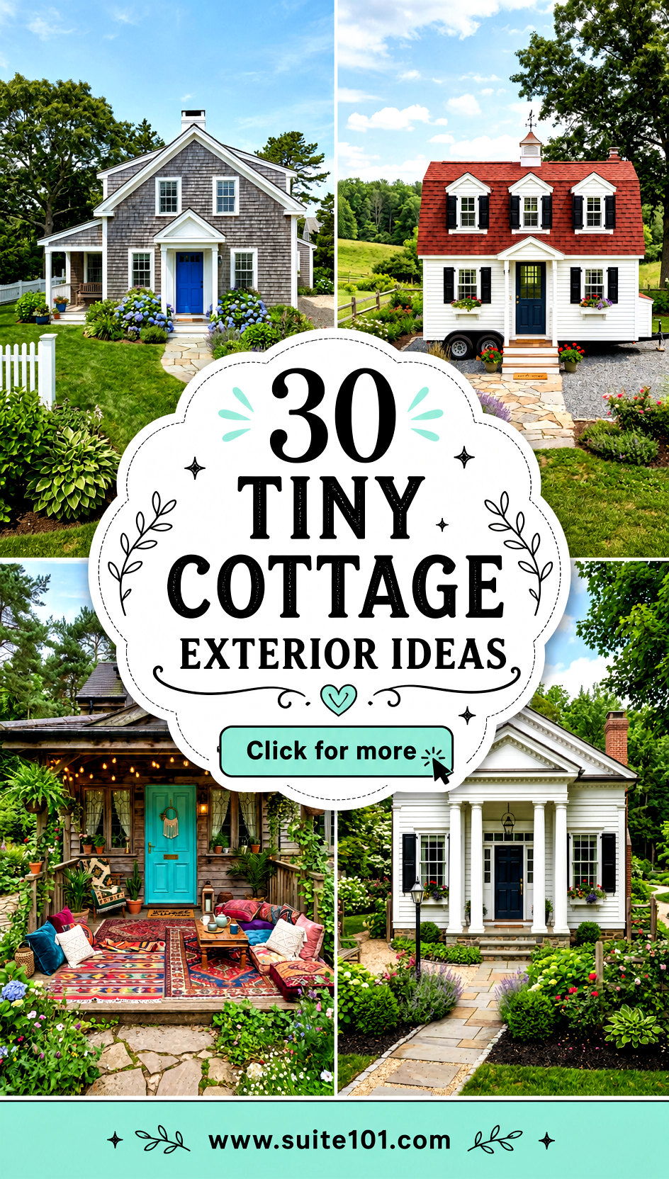 30 Tiny Cottage Exterior Ideas for Charming Curb Appeal - 30 Tiny Cottage Exterior Ideas for Charming Curb Appeal