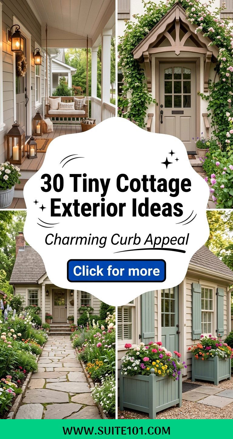 30 Tiny Cottage Exterior Ideas for Charming Curb Appeal - 30 Tiny Cottage Exterior Ideas for Charming Curb Appeal